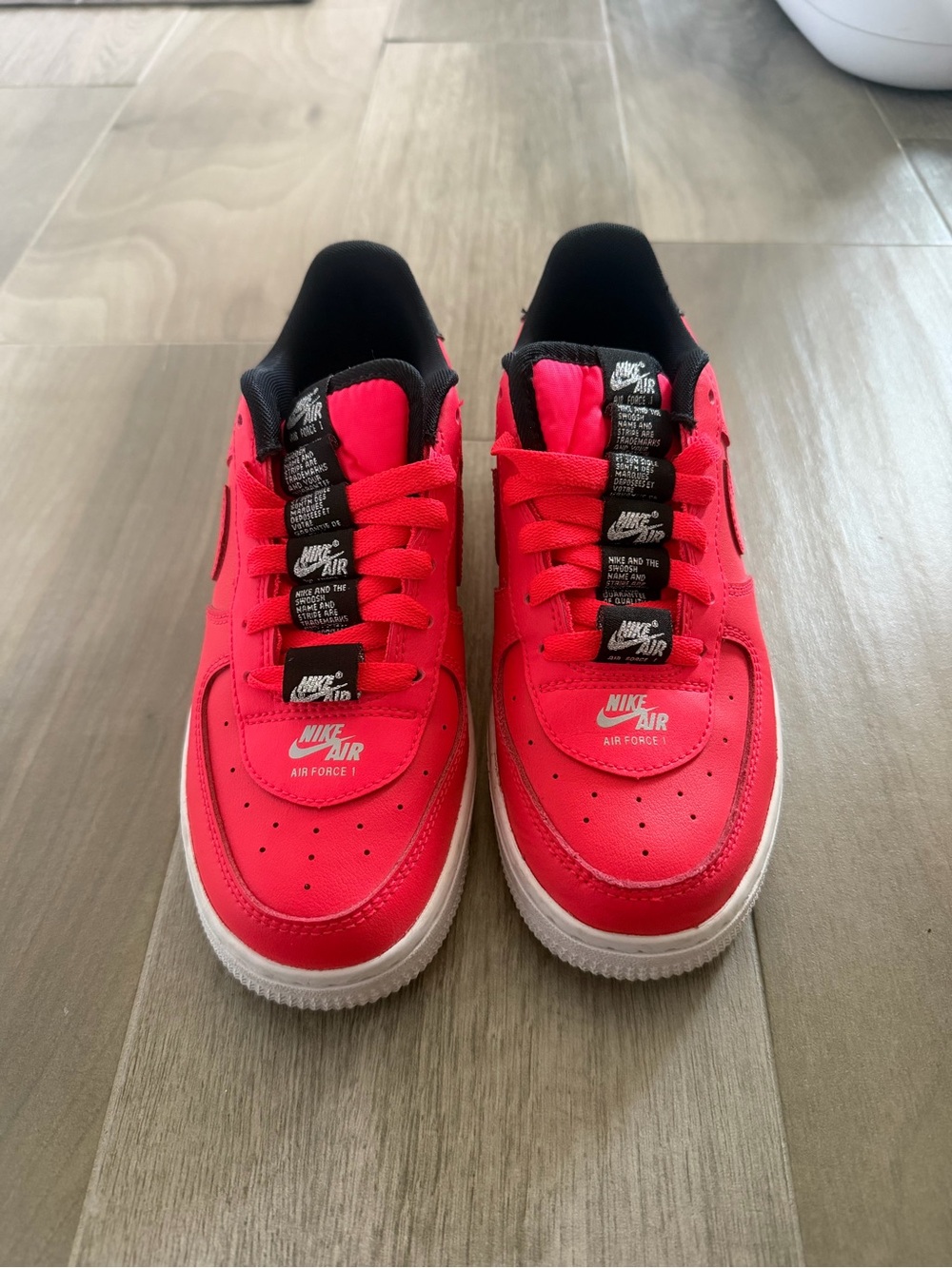 Nike Air Force 1 Low Vibrant Red and Black